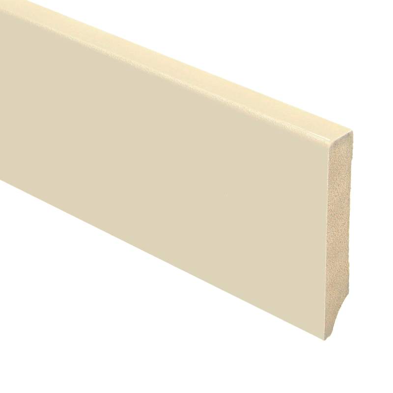 MDF Moderne plint 70x12 voorgelakt RAL 9016