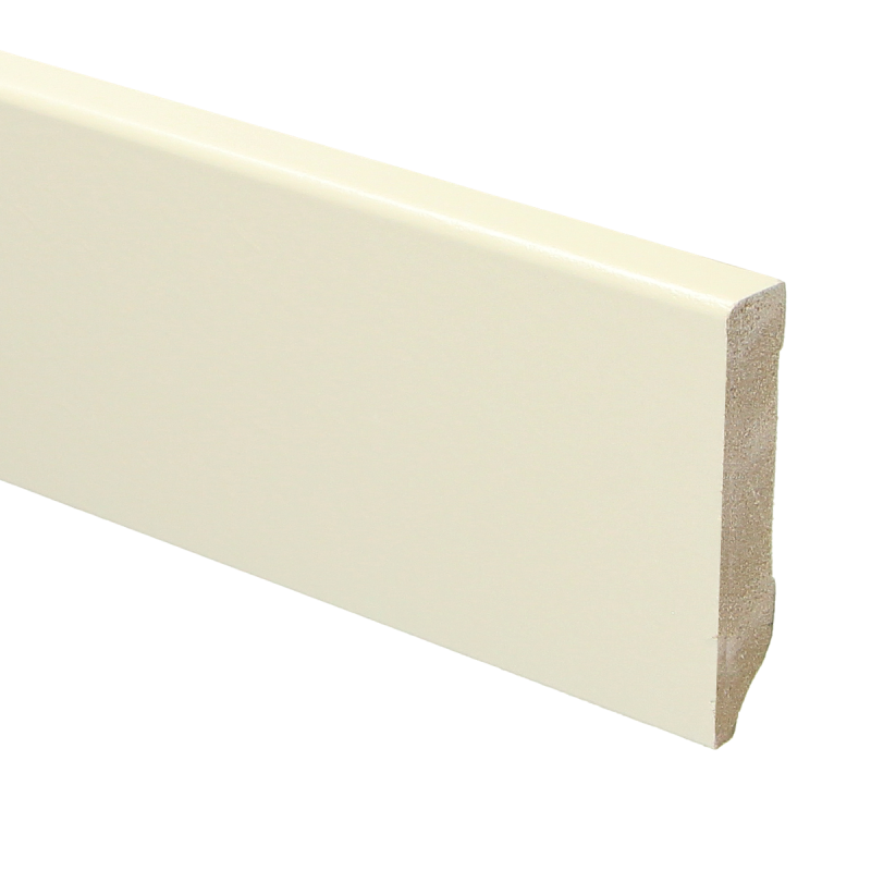MDF Moderne plint 70x12 voorgelakt RAL 9016