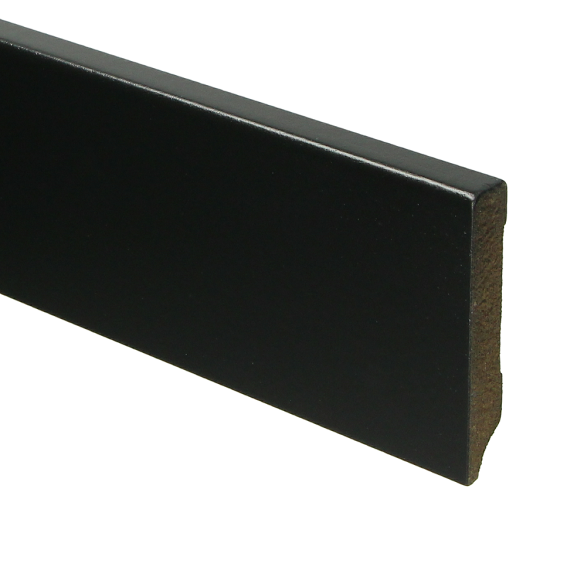 MDF Moderne plint 70x12 voorgelakt RAL 9016