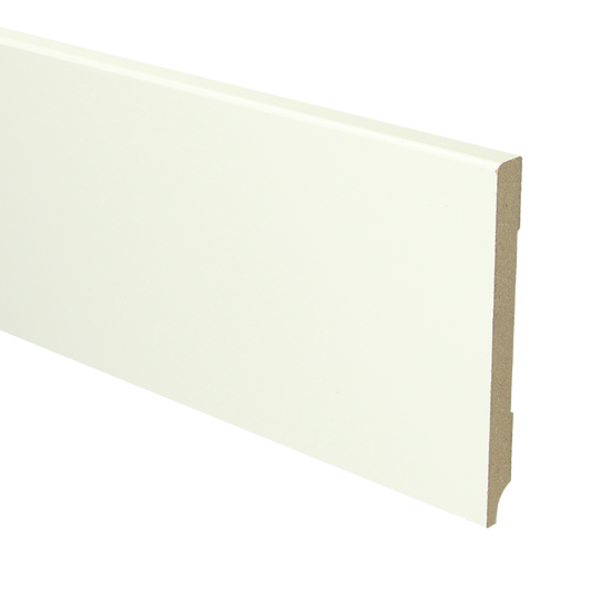 MDF Moderne plint 120x12 wit voorgelakt RAL