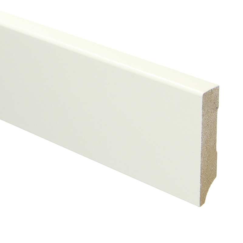 MDF Moderne plint 70x15 wit voorgelakt RAL